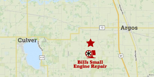 Bill's Small Engine Location Map